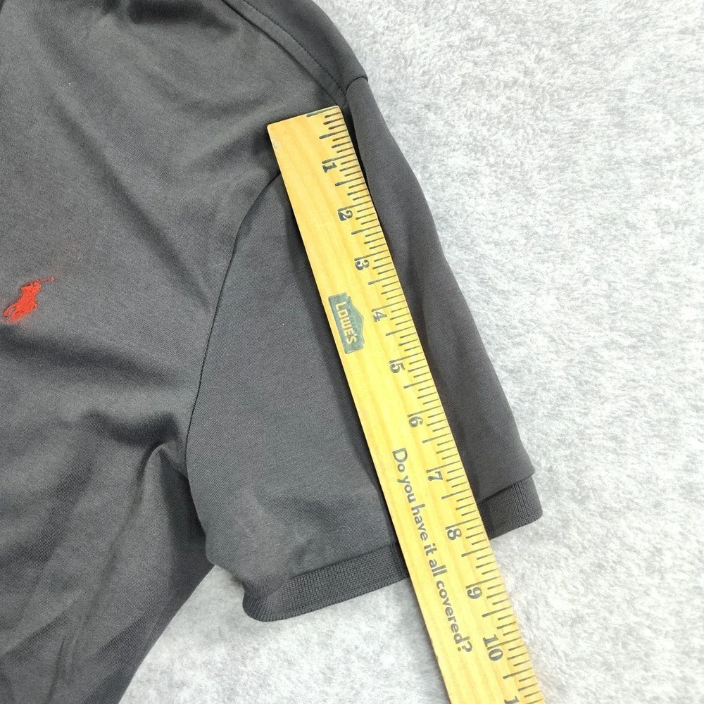 Polo by Ralph Lauren Gray Cotton Polo Shirt Size Large Custom Fit‎ BB7.15E-3582